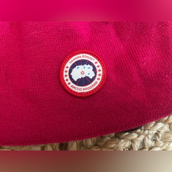 Canada Goose Other - CANADA GOOSE Wool Logo Patch Knitted Beanie - Unisex - NEW